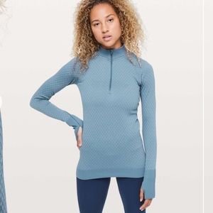 Lululemon Rest Less 1/2 Zip
Slate Blue / White